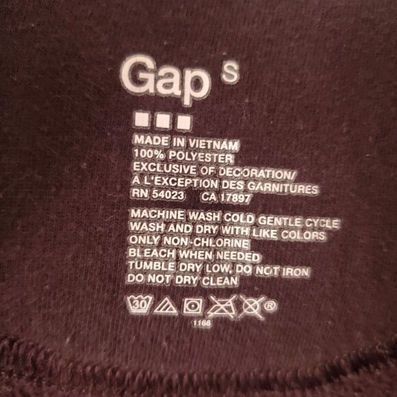 GAP fleece lined Sweater Jacket Purple warm full zip retro Women's Sz Small - Picture 2 of 15